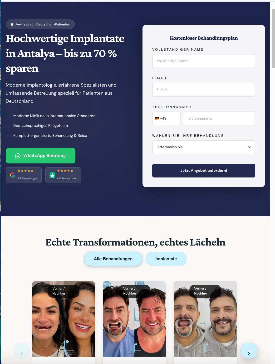 Adaliss Smile Design — Landing Page